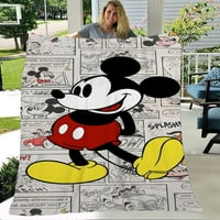 Mickey i Minnie plišani flade Plufty Baby Baby tepih su super meki i lagani tiskani muškarci i žene,