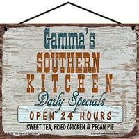 Vintage stil Južna kuhinja Znak: Gamma južna kuhinja dnevna specijala otvorena sati. - Majčin dan za