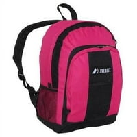 Everest BP2072-HPK-BK ruksak sa prednjim i bočnim džepovima - vruće ružičasto-crno