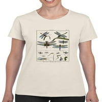 Majica Dragonfly Encyclopedia Women -Denis Diderot dizajni, ženski veliki