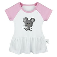 Životinjske haljine uzorka miša za bebe, suknje za bebe, novorođenče, haljina za dojenčad princeza,