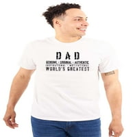 Tata istinski najveći svjetski otac muški grafički grafički majica Tees Brisco brendovi L