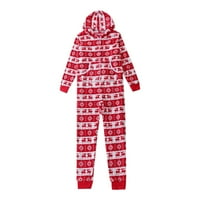 Yubatuo Božićna porodica podudaranje duksevi za pidžamu ELK Snowflake Striped dugih rukava PJS