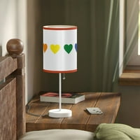 Rainbow Hearts Lamp, dnevna lampica za Valentine na postolju, SAD