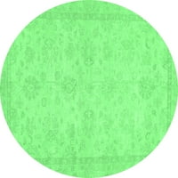 Ahgly Company u zatvorenom okruglom sažetkom smaragdno zeleni modernim prostirkama, 8 'runda