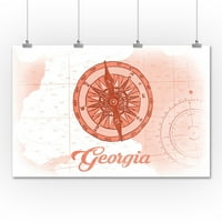 Gruzija - Kompas - Coral - Primorska ikona - ART WORLENT LANTERT PRESS