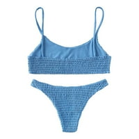 Žene Dvije kupaći kostimi seksi kupaći kostimi Halter String Triangle Bikini setovi Chmora