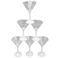 Trepereći plastične naočale, plastične LED martini za čaše za privatnu blagovaonicu