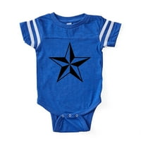 Cafepress - Naval Star_Wh - Slatka novorođenčad bebi fudbalski bodysuit