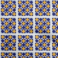 Onuone poliester Lycra Royal Blue tkanina mozaik Šivaći materijal za ispis tkanine sa dvorištem