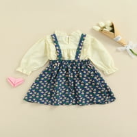 Mialeoley Kids Girl Odjeća Ruffled Fills Floral Print Subvender suknje