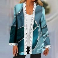 Tking Fashion Women Cardigan Lagan Halloween Otvoreno Froad Fall čipka dugih rukava Labavi Slouchy Ležerne