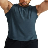 Muškarci Baggy vrhovi labavi trčanje Tunnic Tunic Prozračne fitness cisterne mišićne majice