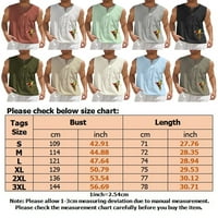 Paille muškarci T majice Prednja čipka up bluza bez rukava ljetni vrhovi labavi fit sportsko pulover