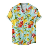 Polo majice za muškarce Ljeto tiskovina TOP majica ovratnik modna casual labava bluza s kratkim rukavima
