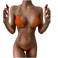 Kupaći kostimi na plaži napunio ženski čvrsti grudnjak bikini set kupaći kostim Dvije kupaće kostime