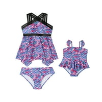 Codeop Porodica podudaranje žena Djevojke kupaći kostim Ljetna plaža Push up Bikini set