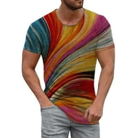 Muške košulje od tiskane košulje Top kratkih ljetnih rukava Ležerna mala bluza 3D proljeće T Muška muška