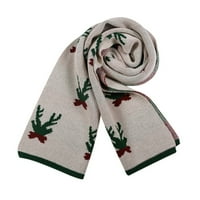 Cotonie Dame Scarf Božićni Elk Snowflake Print Topla i udoban jesen zimski šal šal