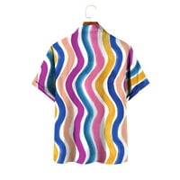 Ženski trendovski vrhovi ovratnik slatka grafička majica casual kratkih košulja bluza Dressy vrhovi