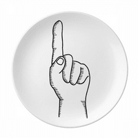 UP gesta linije crtež crtež ukrasni porculan salver za večeru jelo za večeru