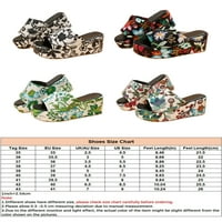 Colisha dame pete Sandal Ljeto slajdove cvjetne platforme sandale unutarnje vanjsku etničku klizanje