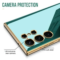 Kompatibilan je sa Samsung Galaxy S Plus 5G Slim ploča, luksuzni elegantni fotoaparat zaštitnik mekog