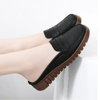 Hoksml Flats Cipele, ženske svestrane ravne cipele meke donje velike veličine casual pune boje cipele