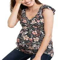 Momarder trudna ženska Boho cvjetna majica za starateljstvo za majicu Ljeto V izrez