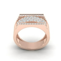 Prirodno 2ct okrugli rez dijamantski muški široki fantastični vjenčani prsten za vjenčani prsten čvrsta