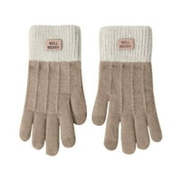 Knosfenske zimske hladno vrijeme Ženske rukavice na dodir zaslona Debele toplotne ruke obložene rukavice