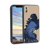 Ptice-Eagle-Telefon za telefon, deginirani za iPhone XS MA Case Muške žene, fleksibilna silikonska udarna