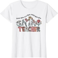 Žene mladića učavaju ih vole da ih gledaju kako raste retro nastavnike cvjetne majice grafike casual