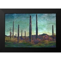 Prsluk, Christopher Black Moderni uokvireni muzej Art Print pod nazivom - Saguaros Pastel