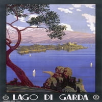 Poster za jezero Garda, Italija Poster Print Mary Evans Picture Librayonslow Aukcije Limited