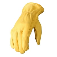 Vruće kože GVD Zlatne Deerskin kožne rukavice velike rukavice