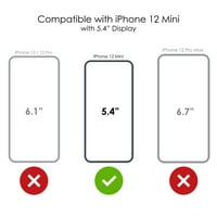 Distinconknk Clear Shootfofofofoff Hybrid futrola za iPhone mini - TPU branik akrilni zaštitni ekran