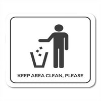 Držite čist Nemojte li leglo potpisati silueta čovjeka bacanja smeća u kanti za smeće bez pucanja simbola
