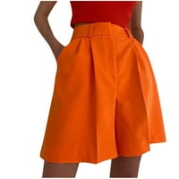 Ženske kratke hlače Ženske ljetne kratke hlače High Squik džep s kratkim hlačama Smanjeno je narančasto