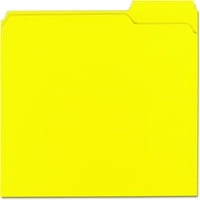 Obojene mape datoteka, rezano razrezivanje, dva slojna tab, slovo, žuto