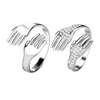 Besponzon par para ukrasni prsten od bakara u obliku prsta muški nakit za prste