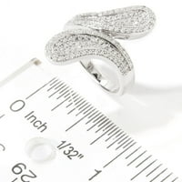 Sterling srebrni bijeli cirkonski prsten