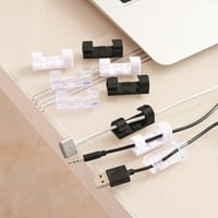 Decor Store Cable Manager ne-otroksično jednostavan za instaliranje ABS Clips kabl kabela za ured za