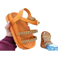 Lacyhop žene Ljeto plaža sandale kopče platforma otvorena kanta za gležnjeve, casual cipele