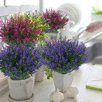 Paketi Vanjska umjetna lavanda lažna cvijeća, LifeLike UV rezistentno br. Fade plastične postrojenja