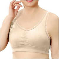 Vodena žena čipke BRA BRAS Sports Bras Ladies Yoga Solid bez rukava Hladne ramelne casure za bluze za