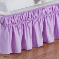 Elastični krevet oko kreveta, ruffles naletane ruffles prekrivač ultra-mekan oko elastičnog čvrstog