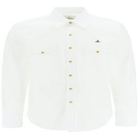 Vivienne Westwood Poplin majica sa džepovima za prsa i orb vez muškarcima