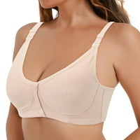 PEDORT Everyday Bras Ženska bežična bešavna rebra Bralette, ComfortFle Fit Wirefree grudnjaka Beige, 75