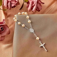 Krštenje krunice kuglice Krstim krštenja Rosaries Fau Pearls za krštenje Favoring Crsting Favorion Tuntion